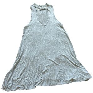 Poof! Mini Dress with cut out V-neck